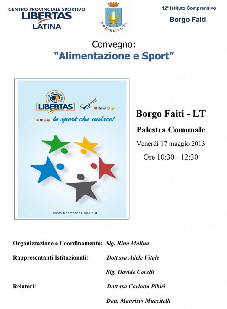 Nel convegno "Alimentazione e Sport" la Dott.ssa Pibiri ha focalizzato il suo intervento sull'alimentazione adatta all'adolescente che pratica sport amatoriale o agonistico.